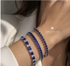 Blue bracelets